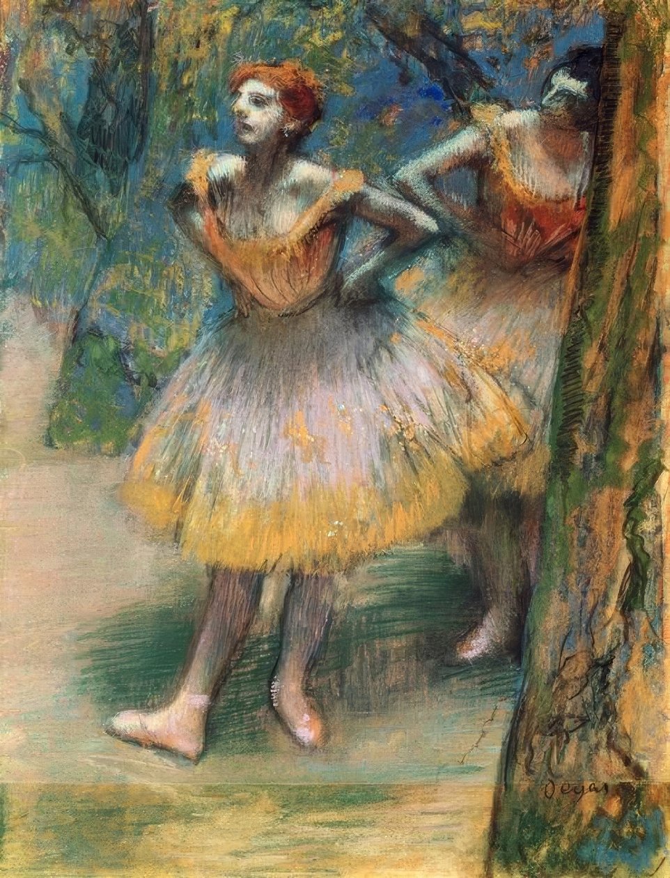 Dois dançarinos de Edgar Degas