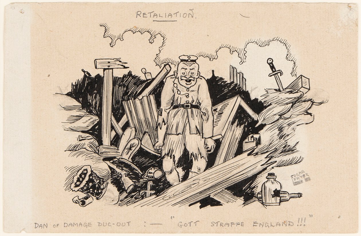 Retaliação, Dan of Damage Dug-Out: Deus Castigo Inglaterra !!! 1917 de Edgar Fryer