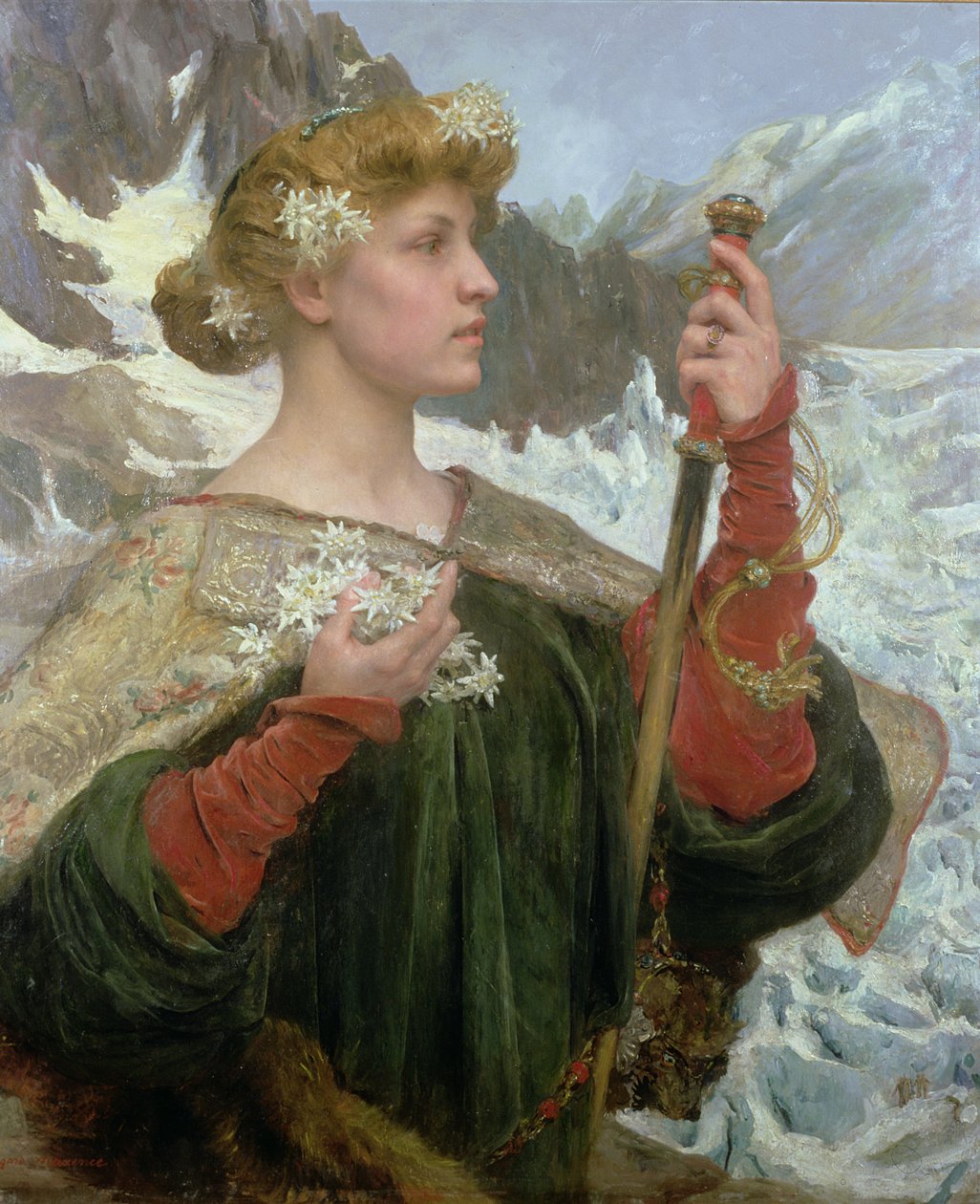 Edelweiss (óleo sobre painel) de Edgar Maxence