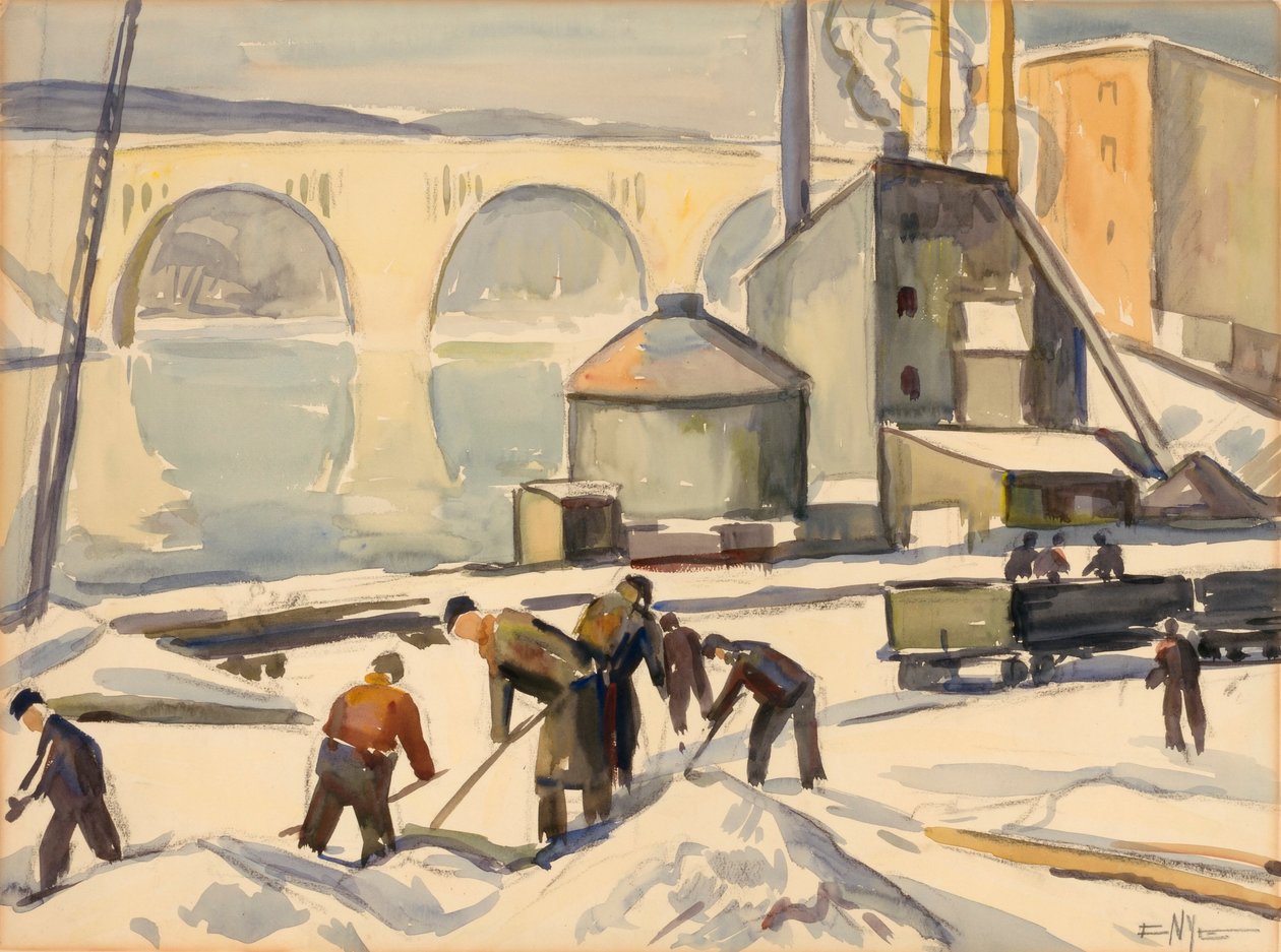 Trabalhador da C.W.A. em Key Bridge de Edgar Nye