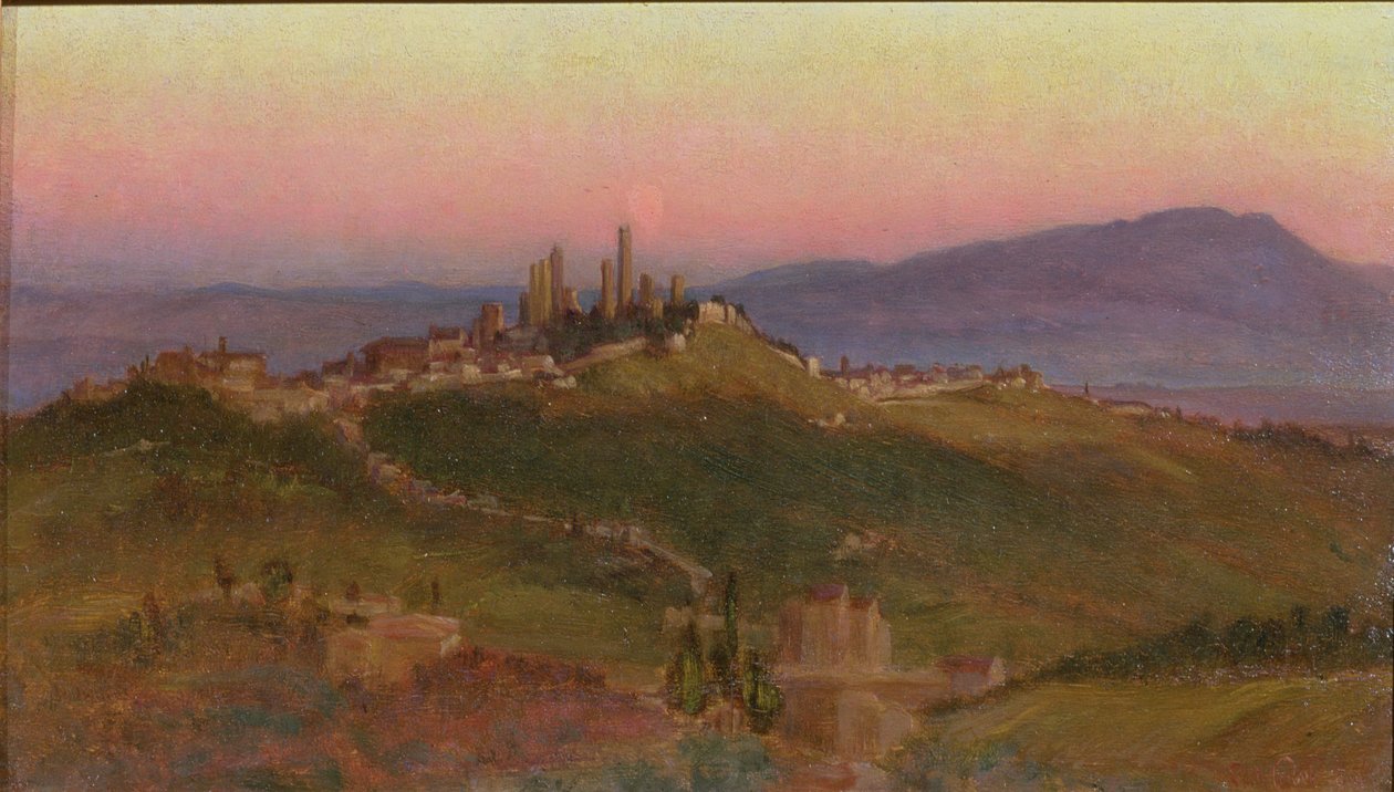 Vista de San Gimignano, 1898 de Edith Ridley Corbet