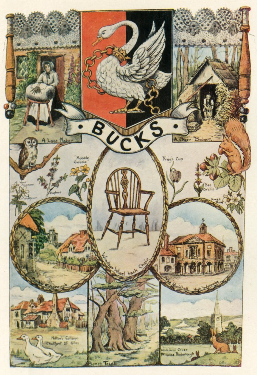 Vistas e artesanato de Buckinghamshire, design de banner do Women