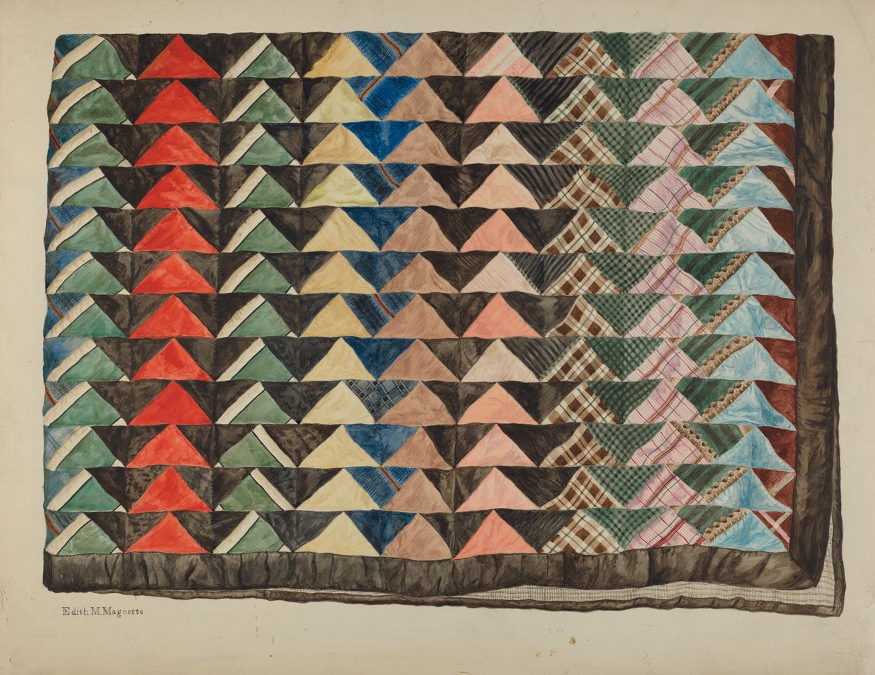 Colcha de retalhos de Edith Magnette