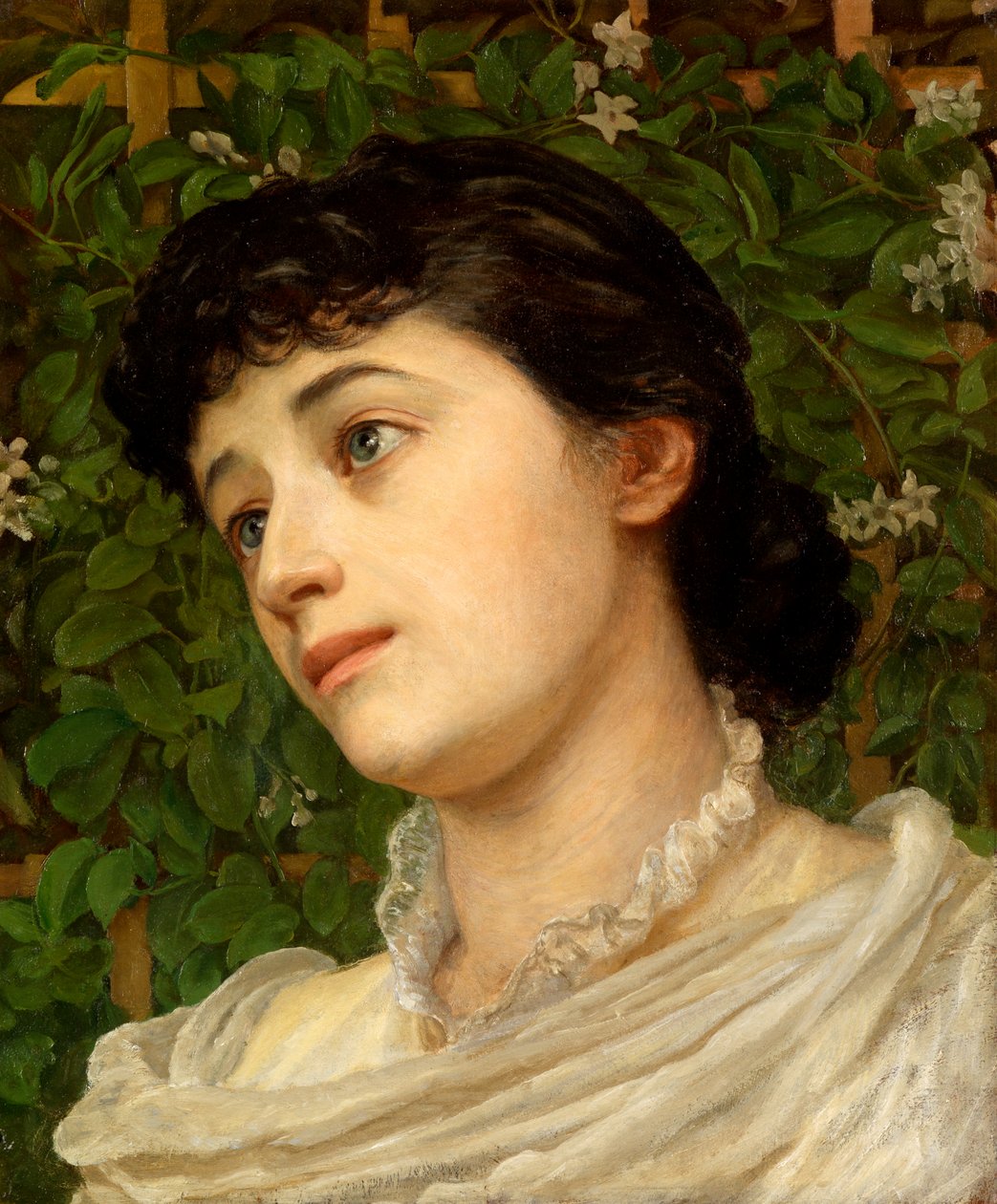 A falecida Sra. Charles Stuart-Wortley (óleo sobre papel de linho) de Edith Ridley Corbet