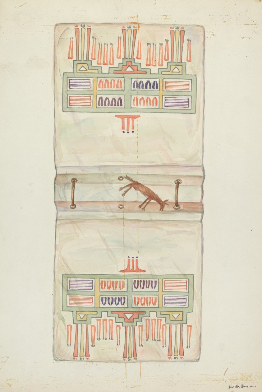 Capa de livro de pergaminho de Edith Towner