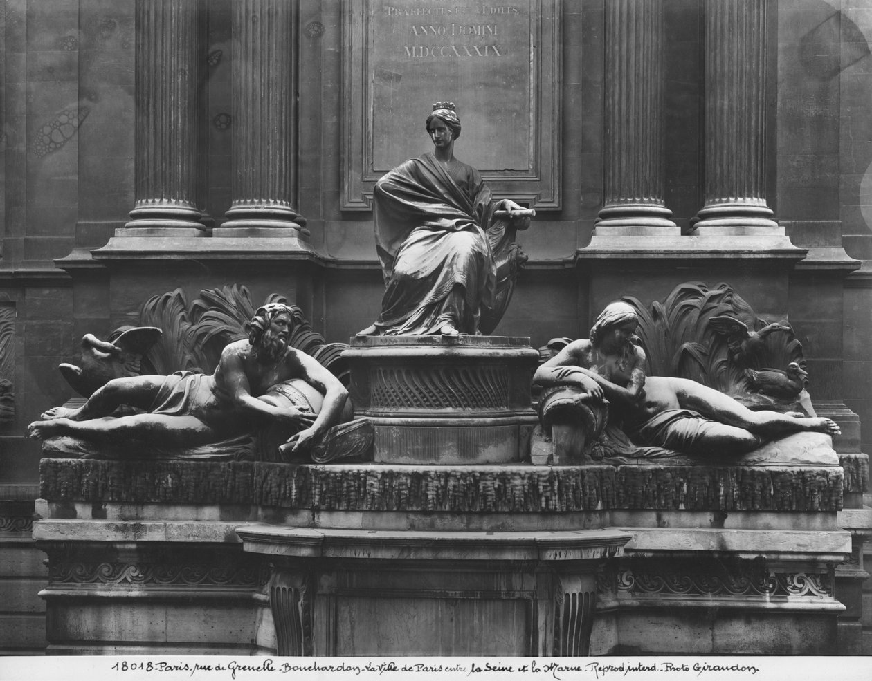 Fonte das Quatro Estações, rue de Grenelle, 1739-46 (detalhe) (ver também 346093, 346095, 346096, 346097) de Edmé Bouchardon