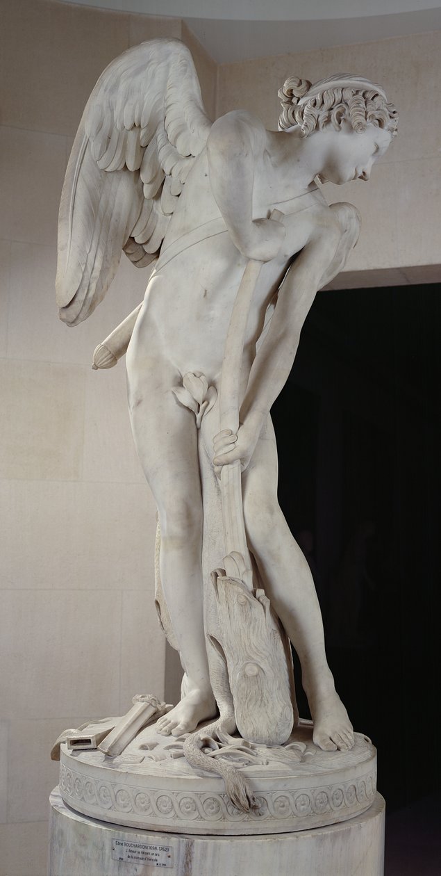 Cupido esculpindo seu arco do Clube de Hércules de Edmé Bouchardon
