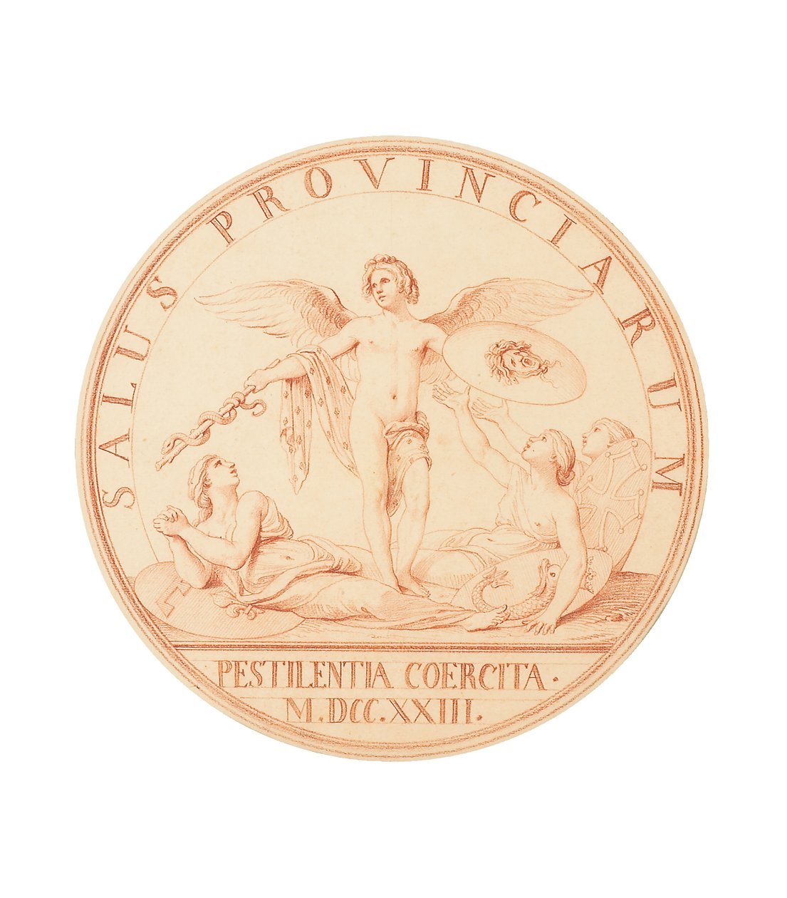 A praga de Marselha, 1723 de Edmé Bouchardon
