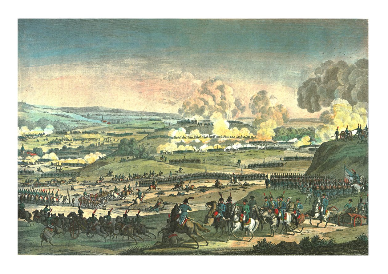 Batalha perto de Jena, 14 de outubro de 1806, c1850 de Edme Bovinet