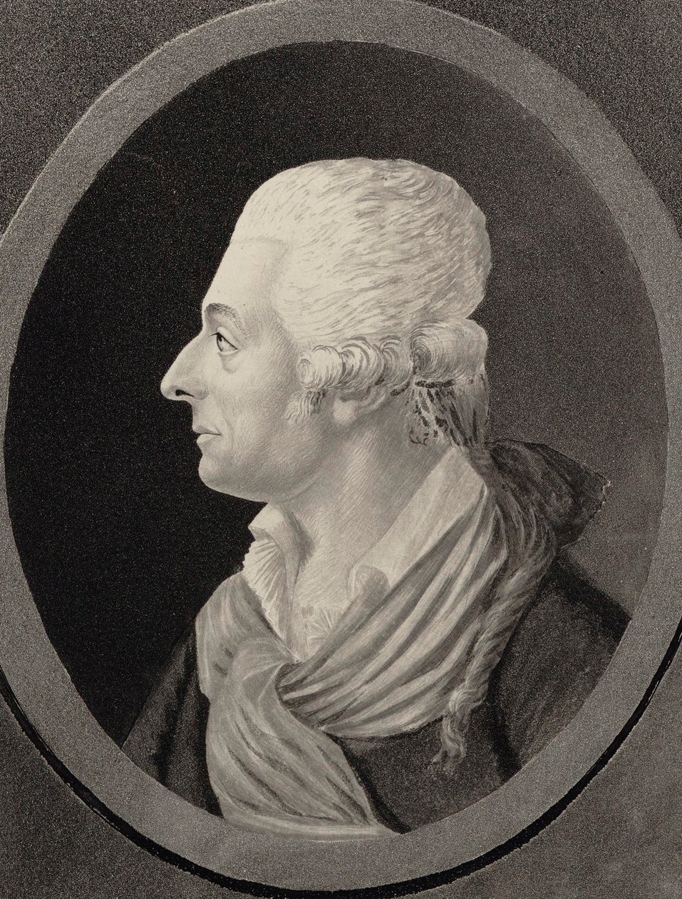 Retrato do compositor Antonio Sacchini 1730-1786, 1810. de Edme Quenedey