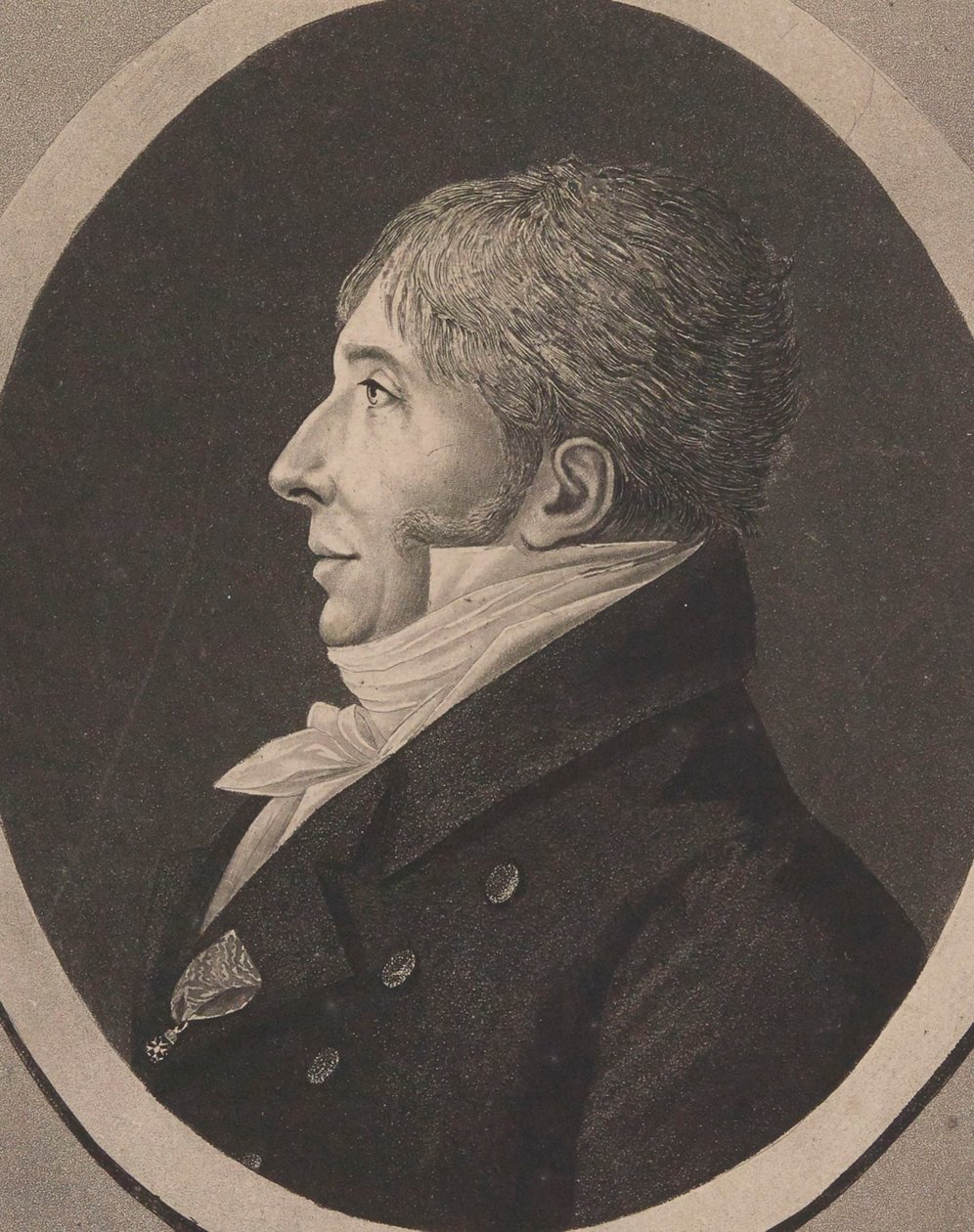 Retrato do compositor Jean-François Le Sueur 1760-1837, 1818. de Edme Quenedey