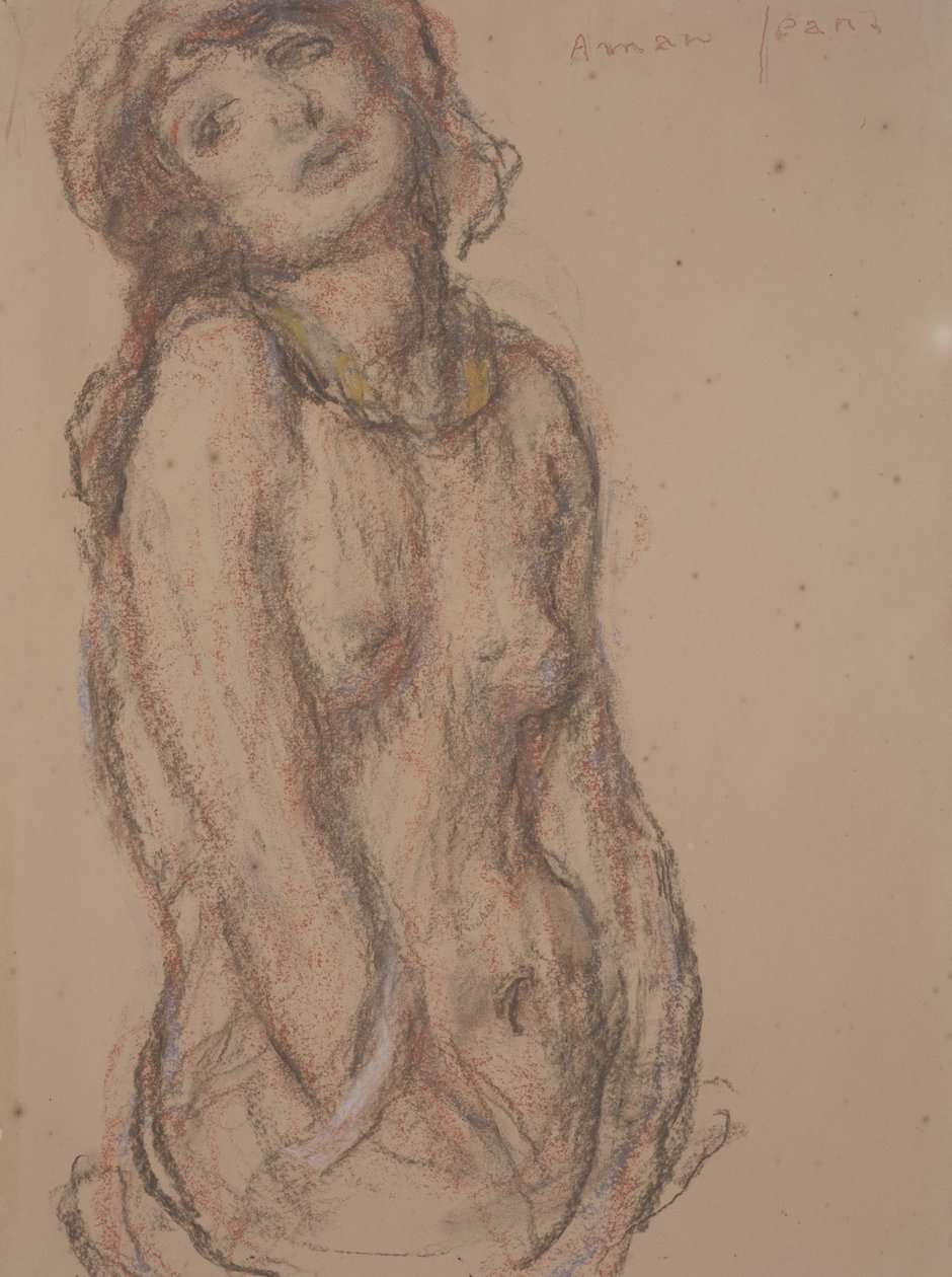 Nú (lápis sobre papel) de Edmond François Aman Jean