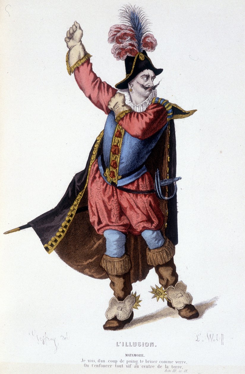 A personagem de Matamore na peça de teatro L