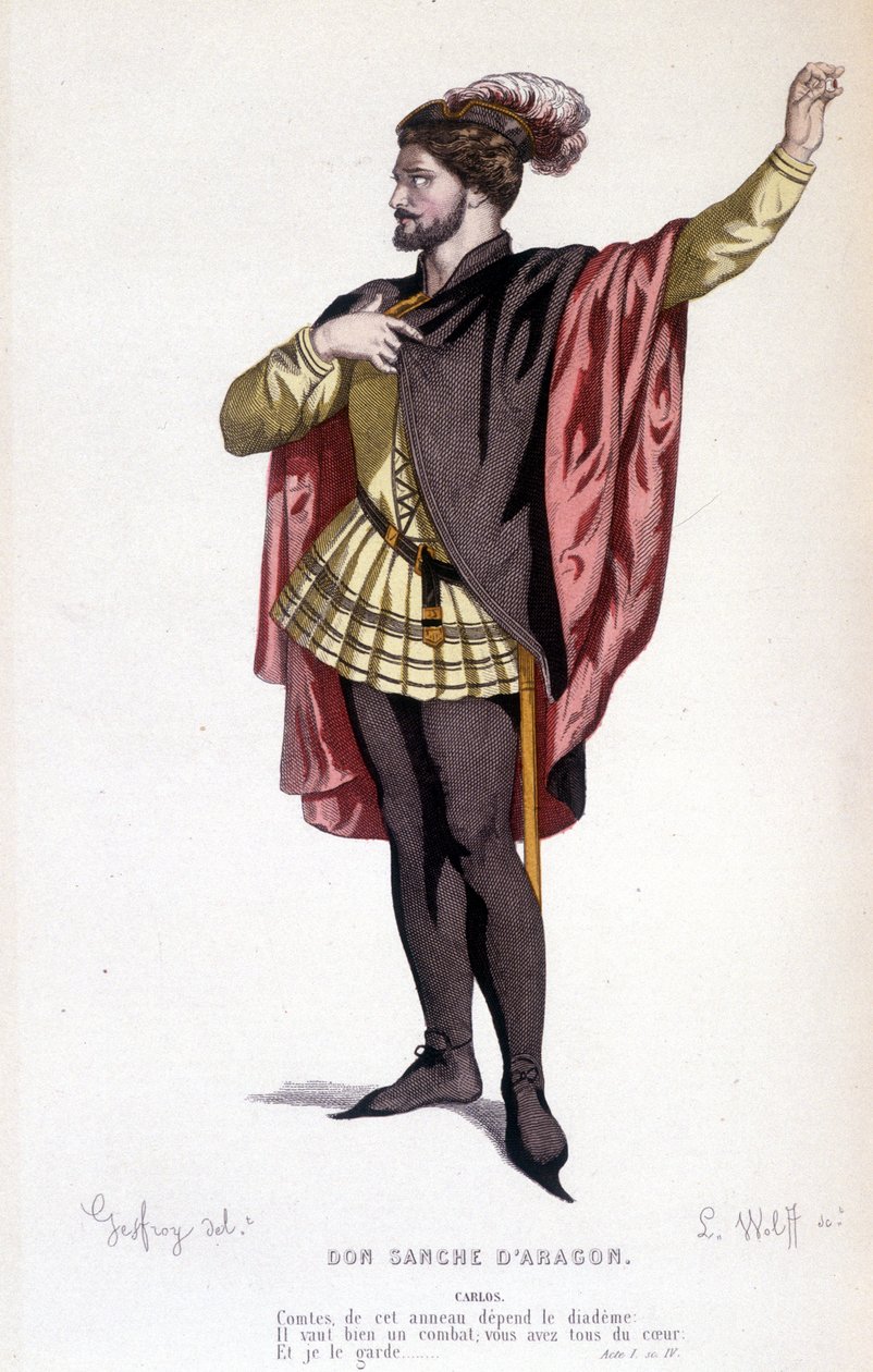 O personagem de Carlos na comédia Don Sanche d