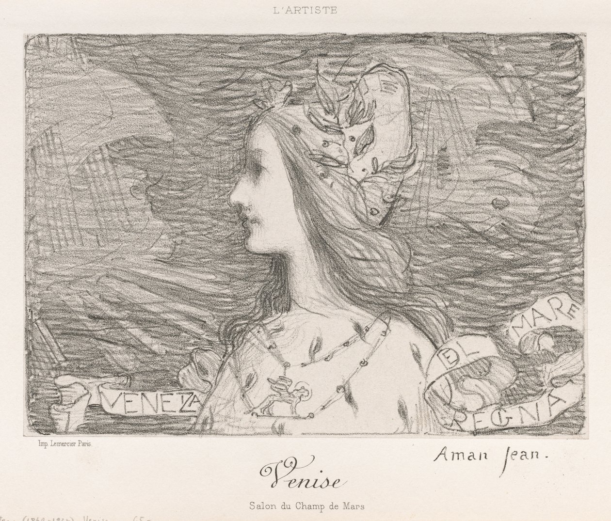 Veneza, 1892. de Edmond François Aman Jean