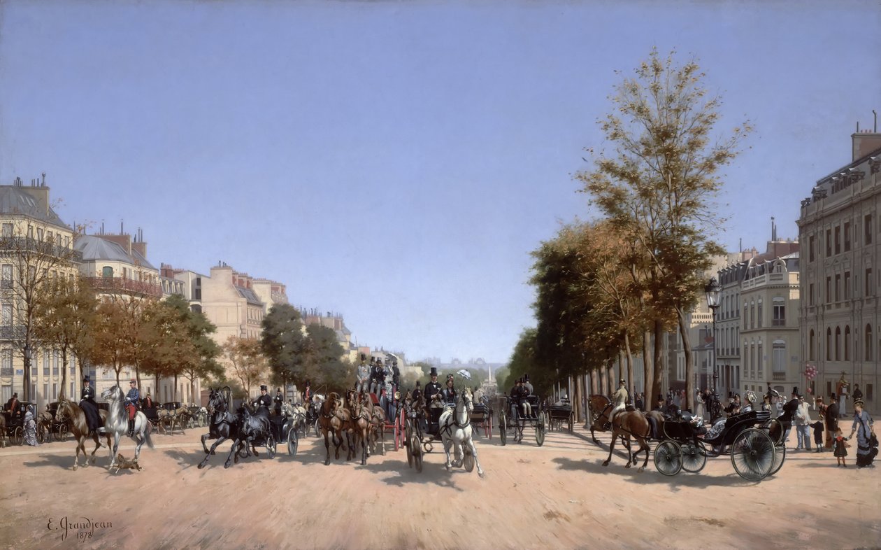 Vista dos Champs-Elysées da Place de l