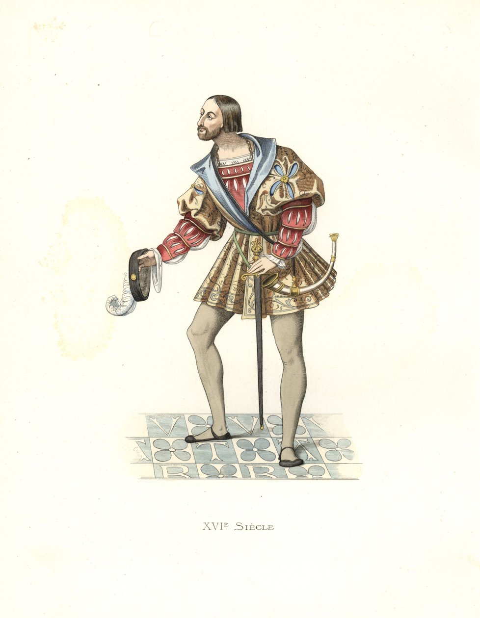 Courtier para Francis I (1494-1547) de Edmond Lechevallier Chevignard