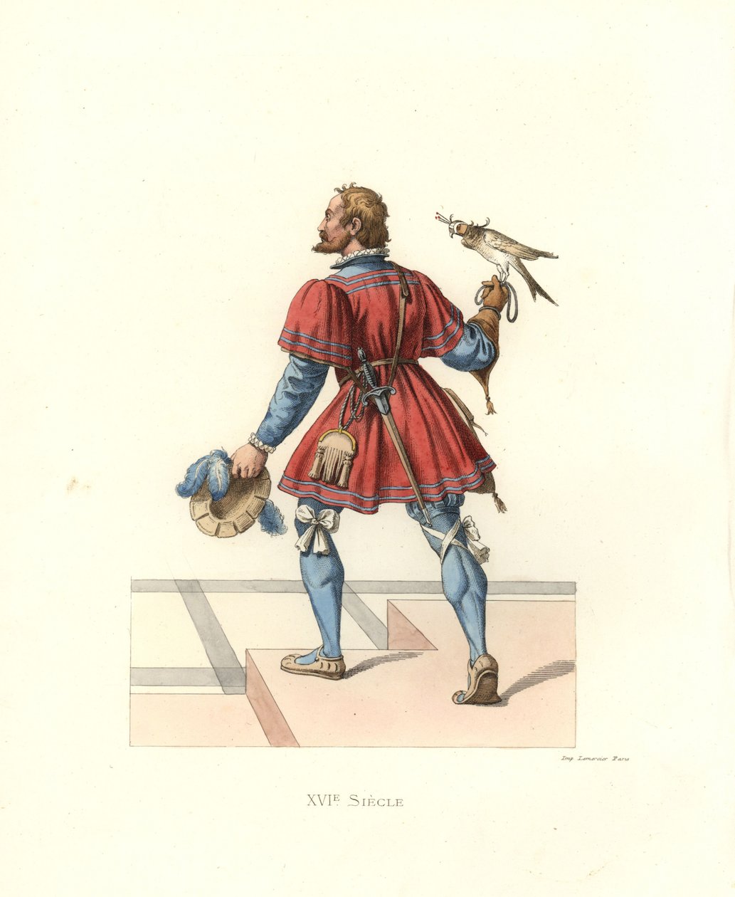 Falconer para Francis I de Edmond Lechevallier Chevignard