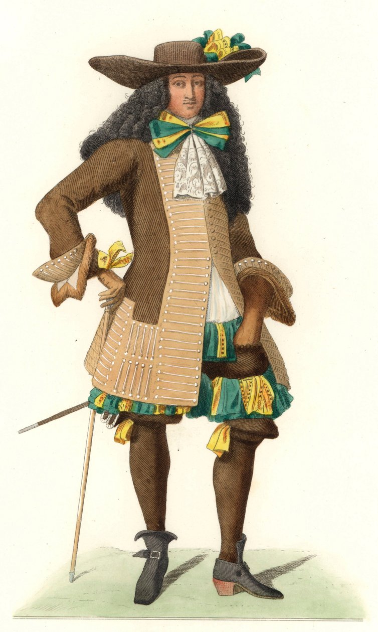 Cavalheiro francês em trajes cerimoniais de Edmond Lechevallier Chevignard