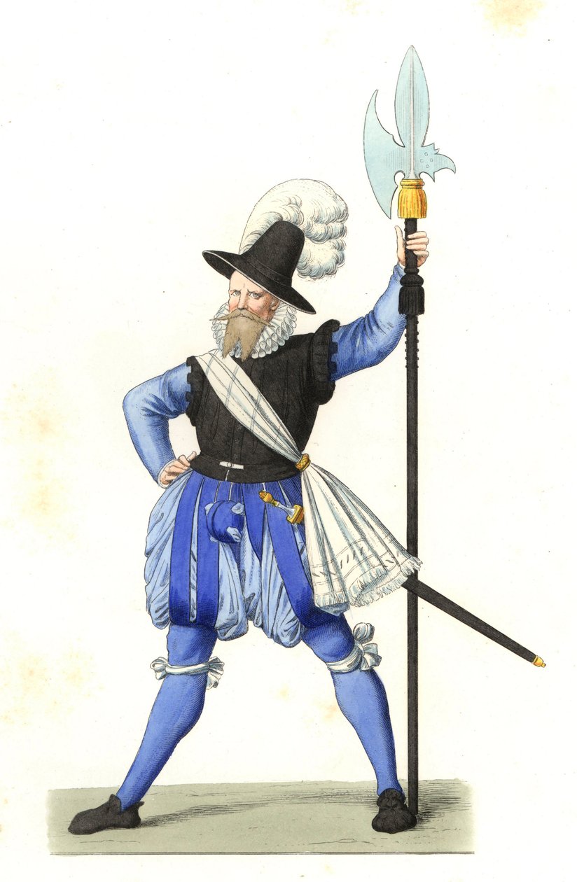 Heinrich Schmid, hallebardier suíço de Edmond Lechevallier Chevignard