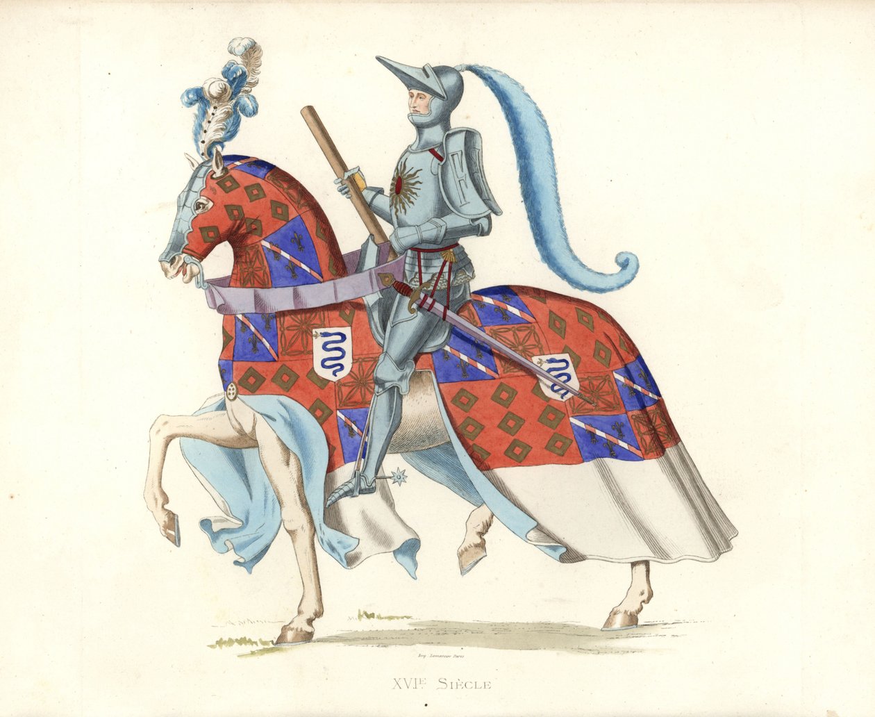 Pierre, Vicomte de Rohan (1451-1513) (ilustração) de Edmond Lechevallier Chevignard