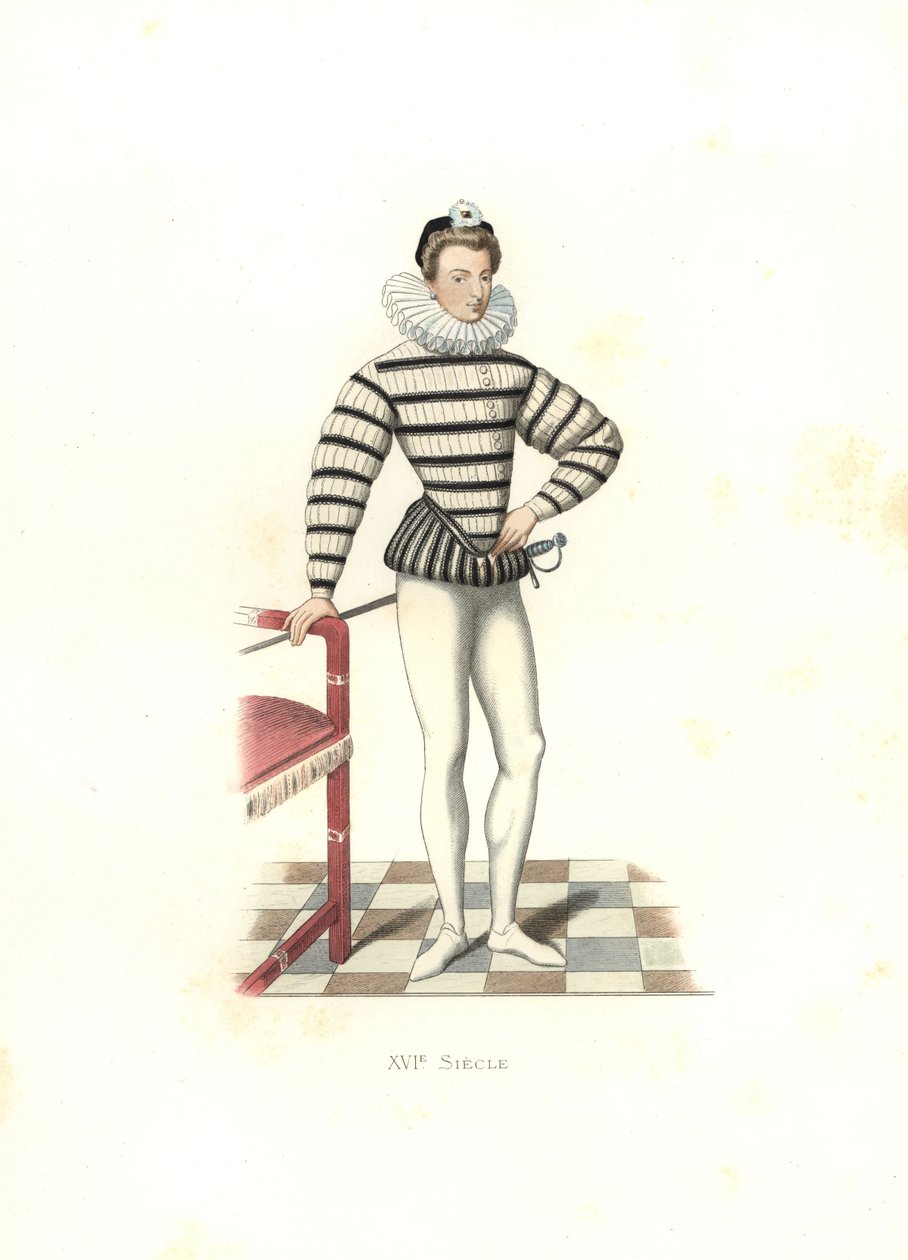 Retrato de Saint-Megrin, França de Edmond Lechevallier Chevignard