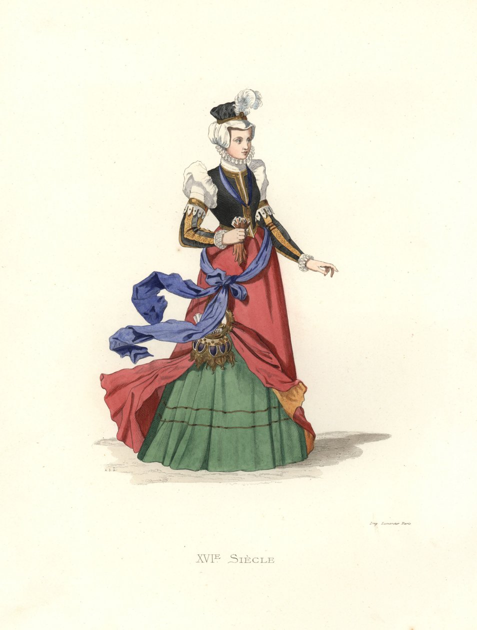 senhora suíça de Edmond Lechevallier Chevignard