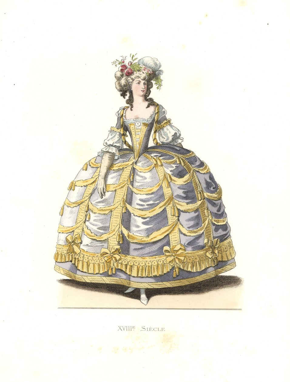 Mulher de vestido de baile, França de Edmond Lechevallier Chevignard
