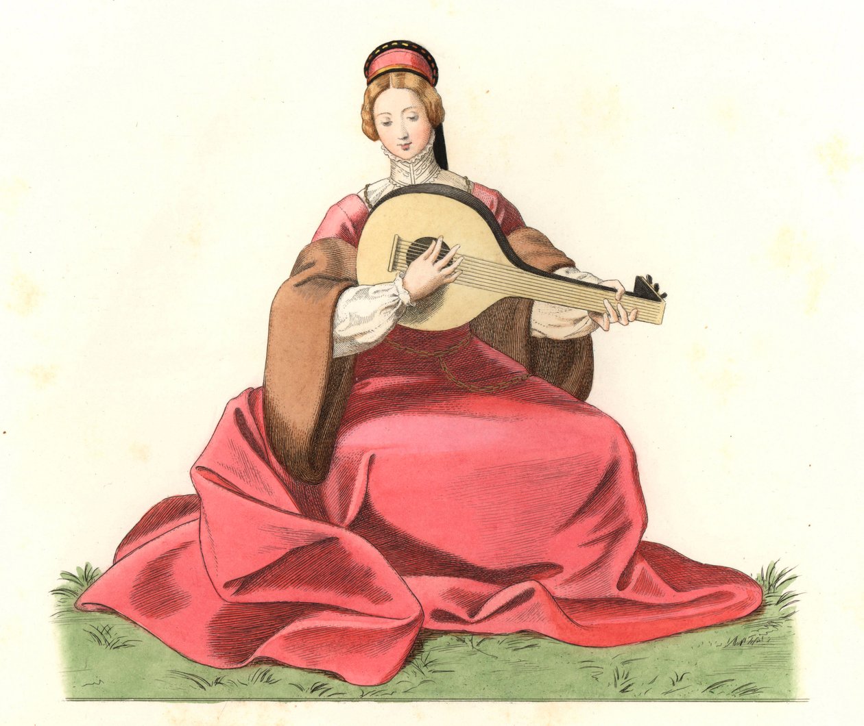 Mulher da nobreza inglesa de Edmond Lechevallier Chevignard