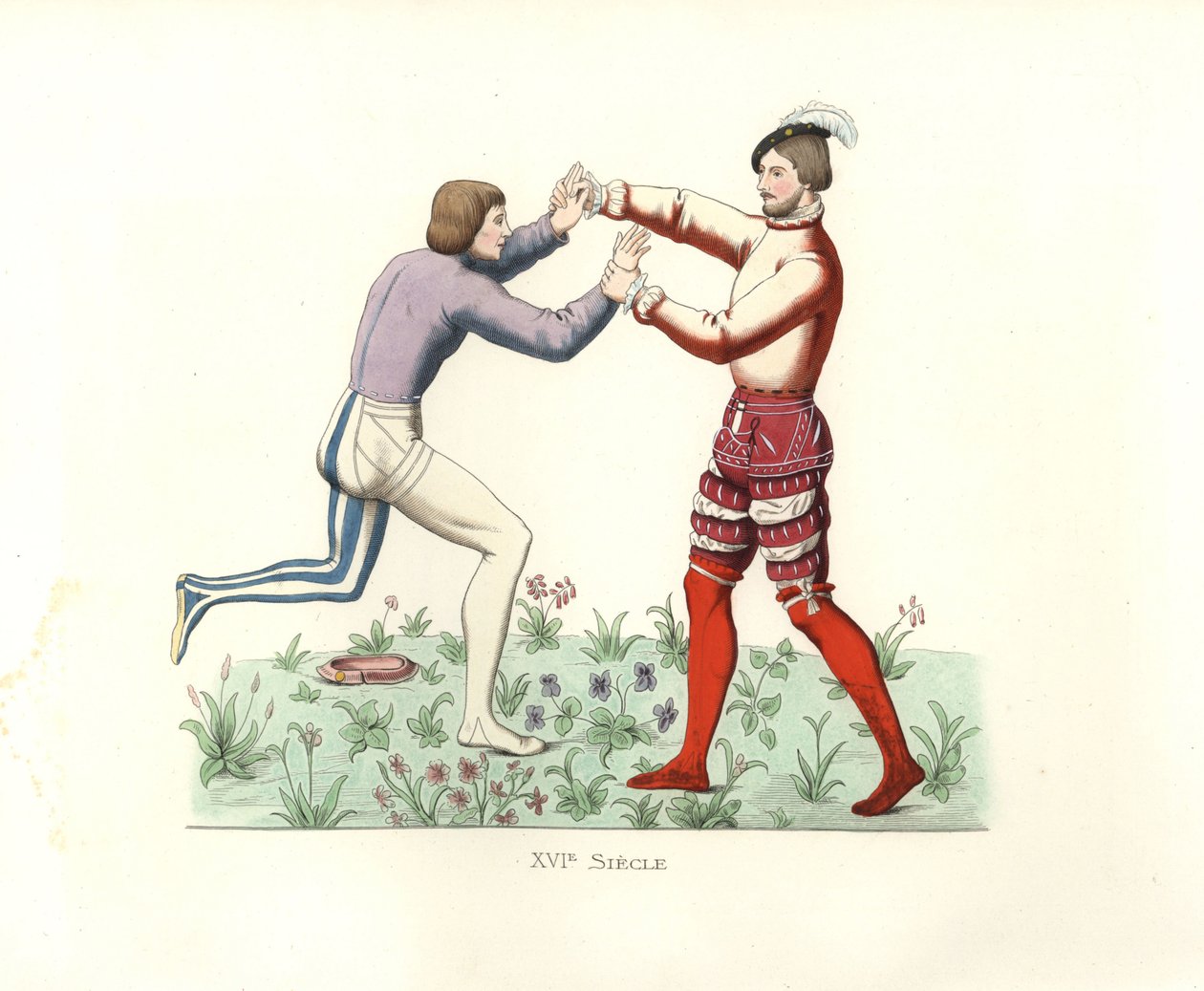 lutadores franceses de Edmond Lechevallier Chevignard