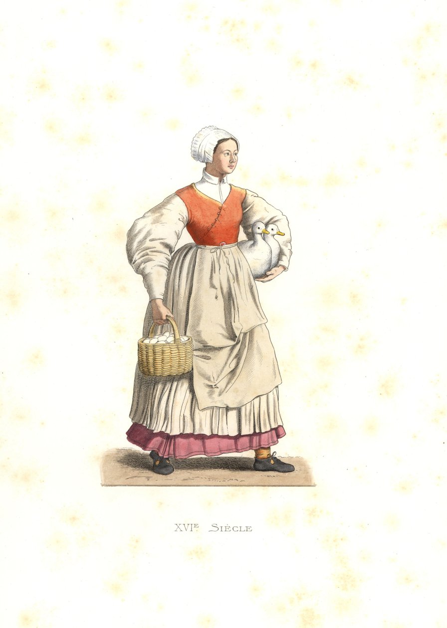 Camponesa da França de Edmond Lechevallier Chevignard