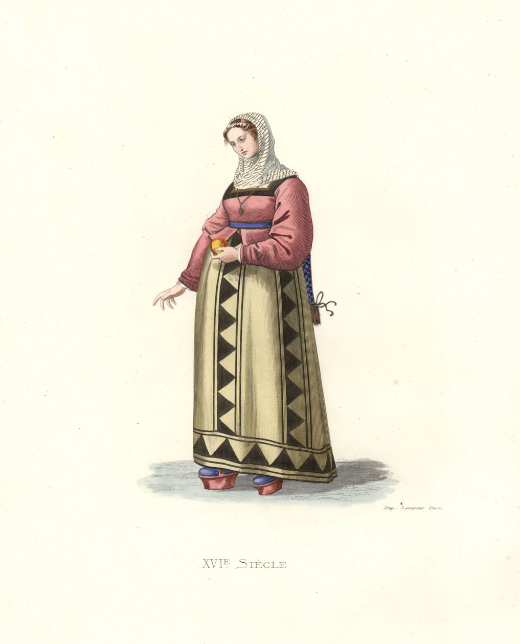 Mulher de Burgos, Espanha de Edmond Lechevallier Chevignard