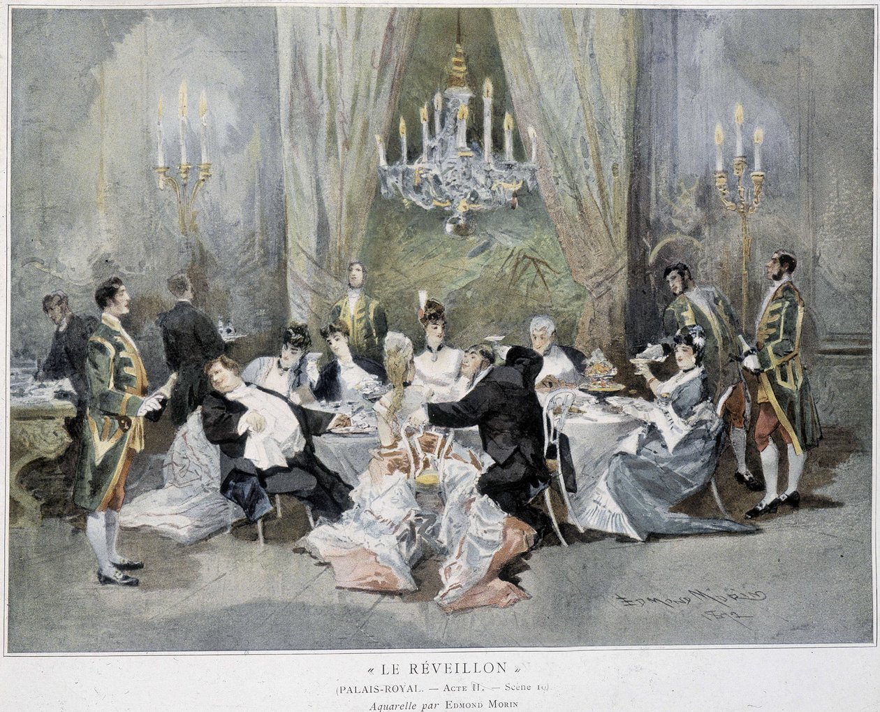 Véspera de Ano Novo - Aguarela, de Edmond Morin de Edmond Morin