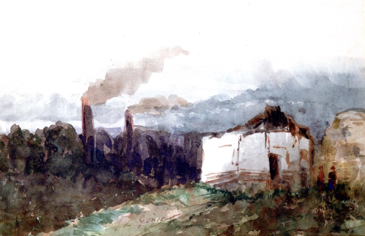 Através da paisagem industrial, 1850-1855 de Edmond de Concourt