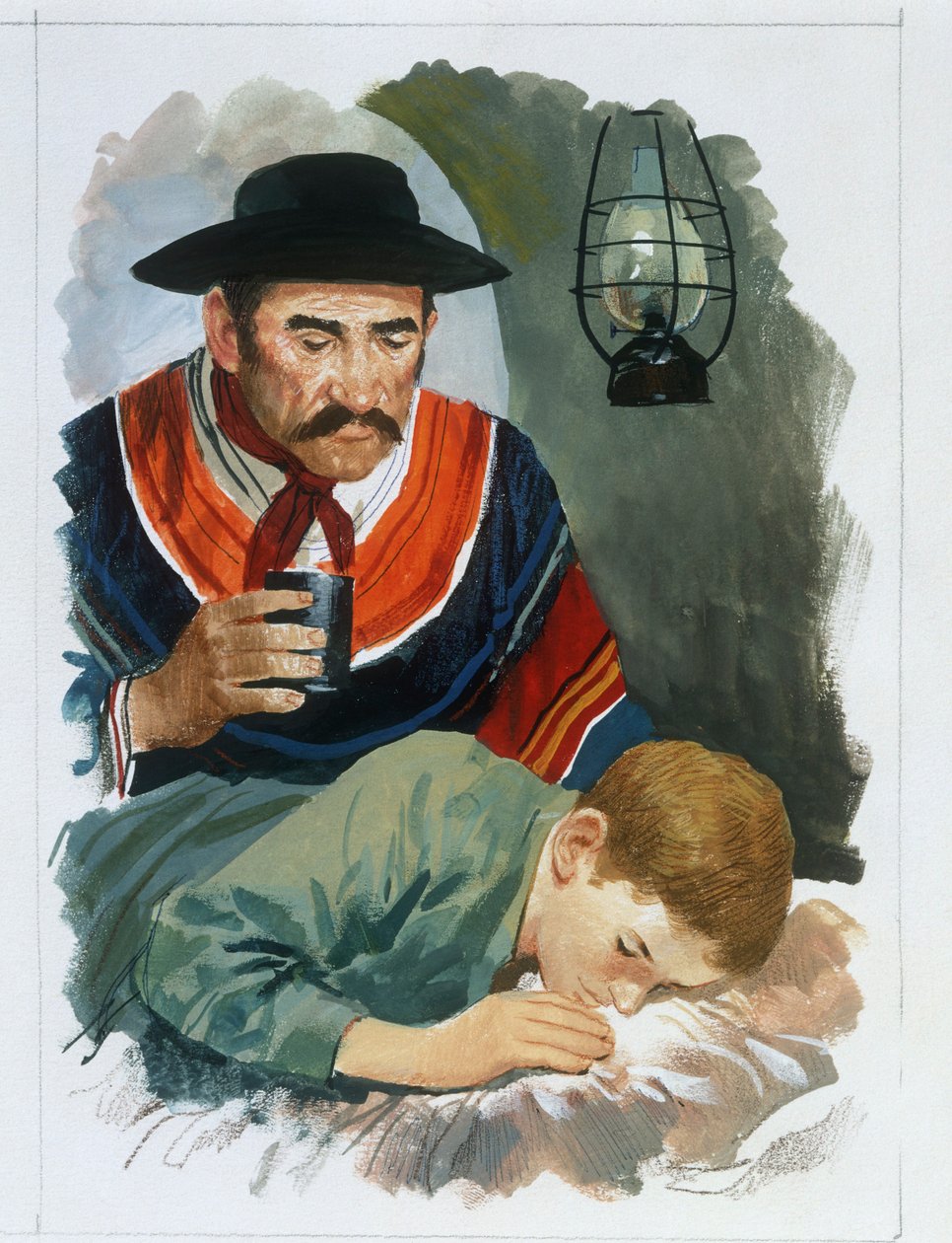 Dos Apeninos aos Andes de "Coração" de Edmondo De Amicis (1846-1908), desenho de Edmondo de Amicis