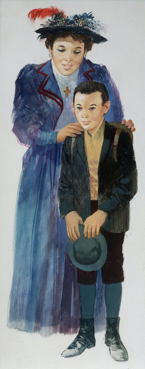 Os professores da escola, de Heart, de Edmondo De Amicis, desenhando de Edmondo de Amicis