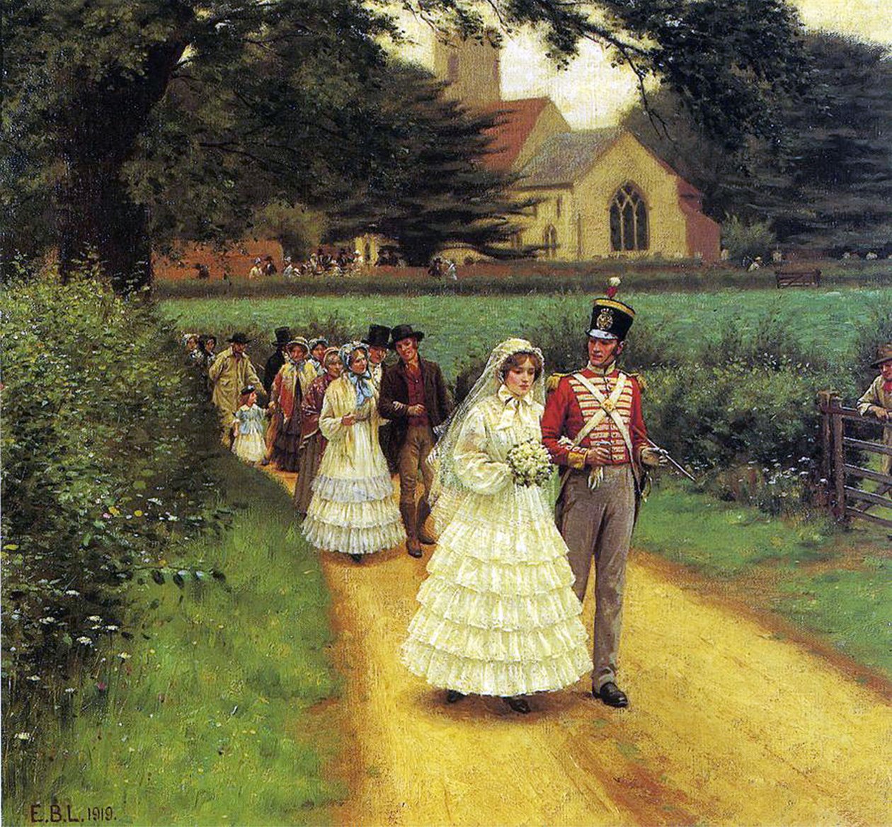 A Marcha De Casamento, 1919 de Edmund Blair Leighton