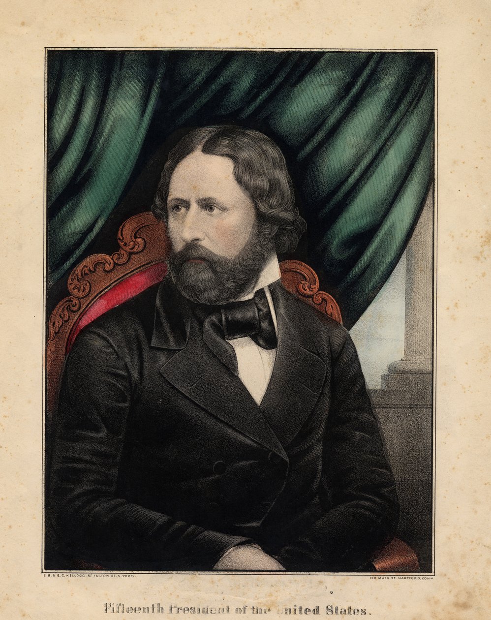 Décimo quinto presidente dos Estados Unidos, 1857 de Edmund Burke Kellogg
