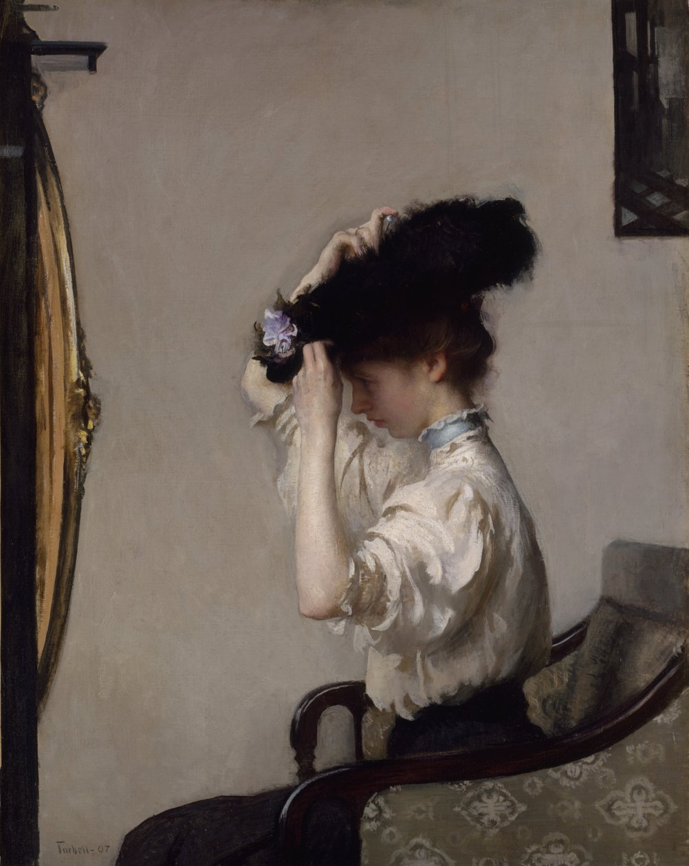 Preparando-se para a Matinê de Edmund Charles Tarbell