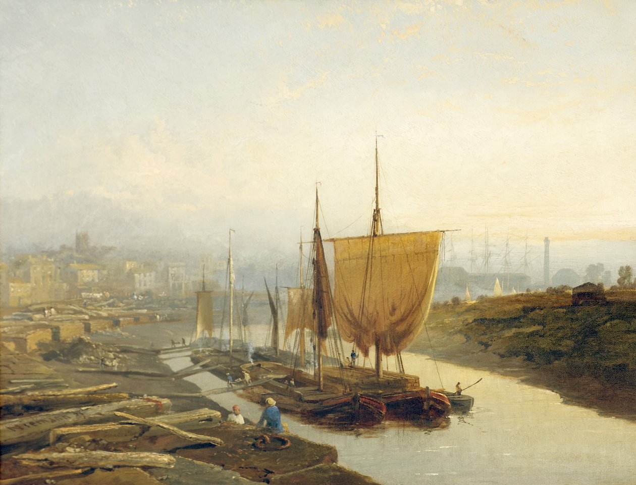 Gloucester Quay, 1858 de Edmund John Niemann