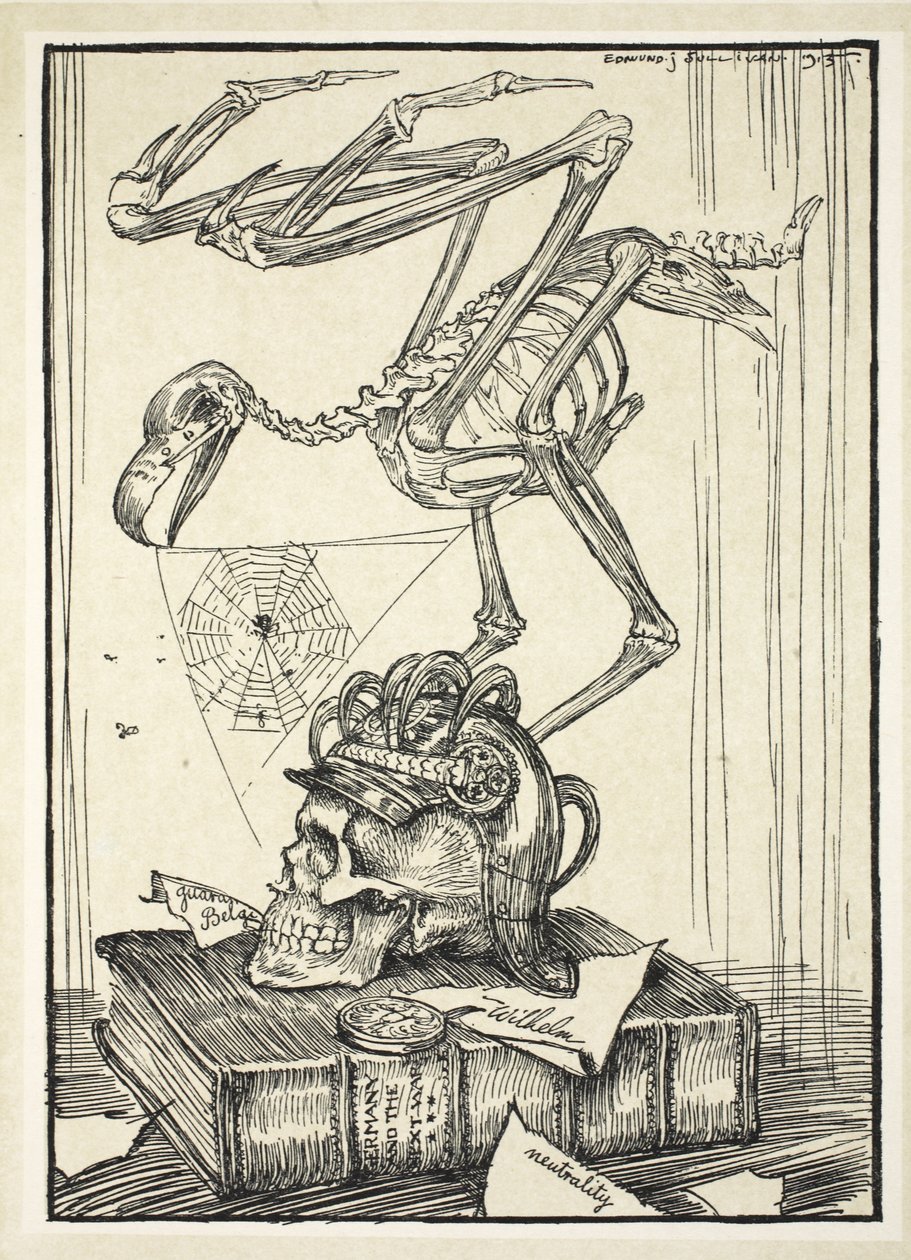 Imperialismus (extinto), ilustração da festão do Kaiser por Edmund J. Sullivan, bar. 1916 de Edmund Joseph Sullivan