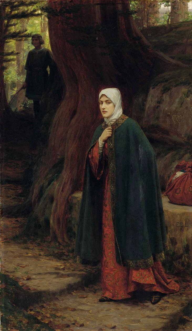 Forest Tryst de Edmund Leighton