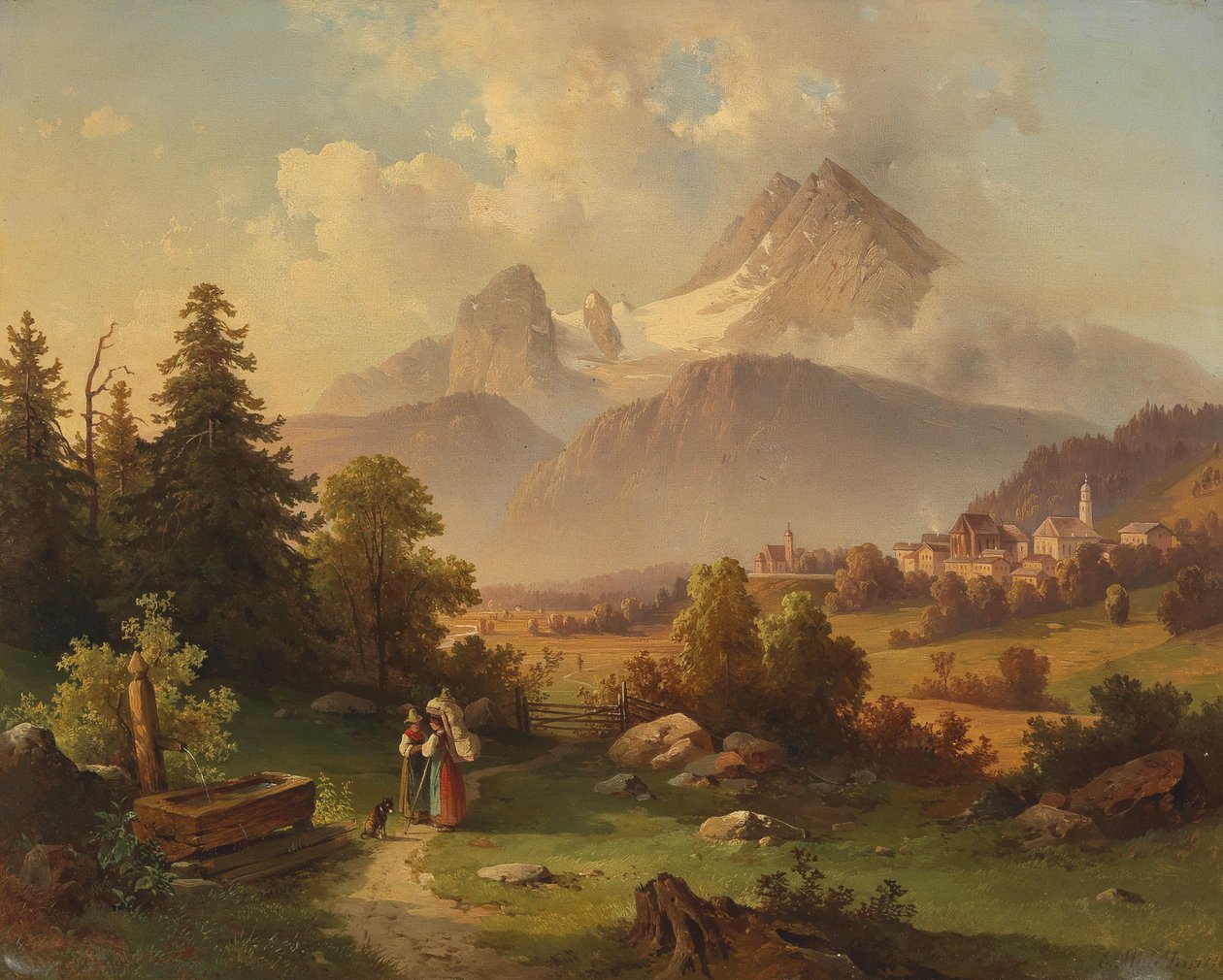 Vista do Watzmann de Edmund Mahlknecht