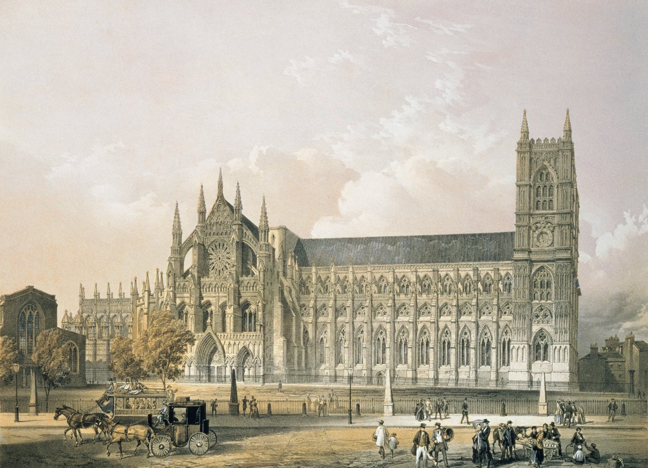 Abadia de Westminster, pub. 1852 de Edmund Walker
