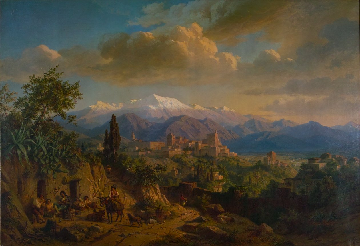 Granada, 1886, óleo sobre tela de Edmund Wodick