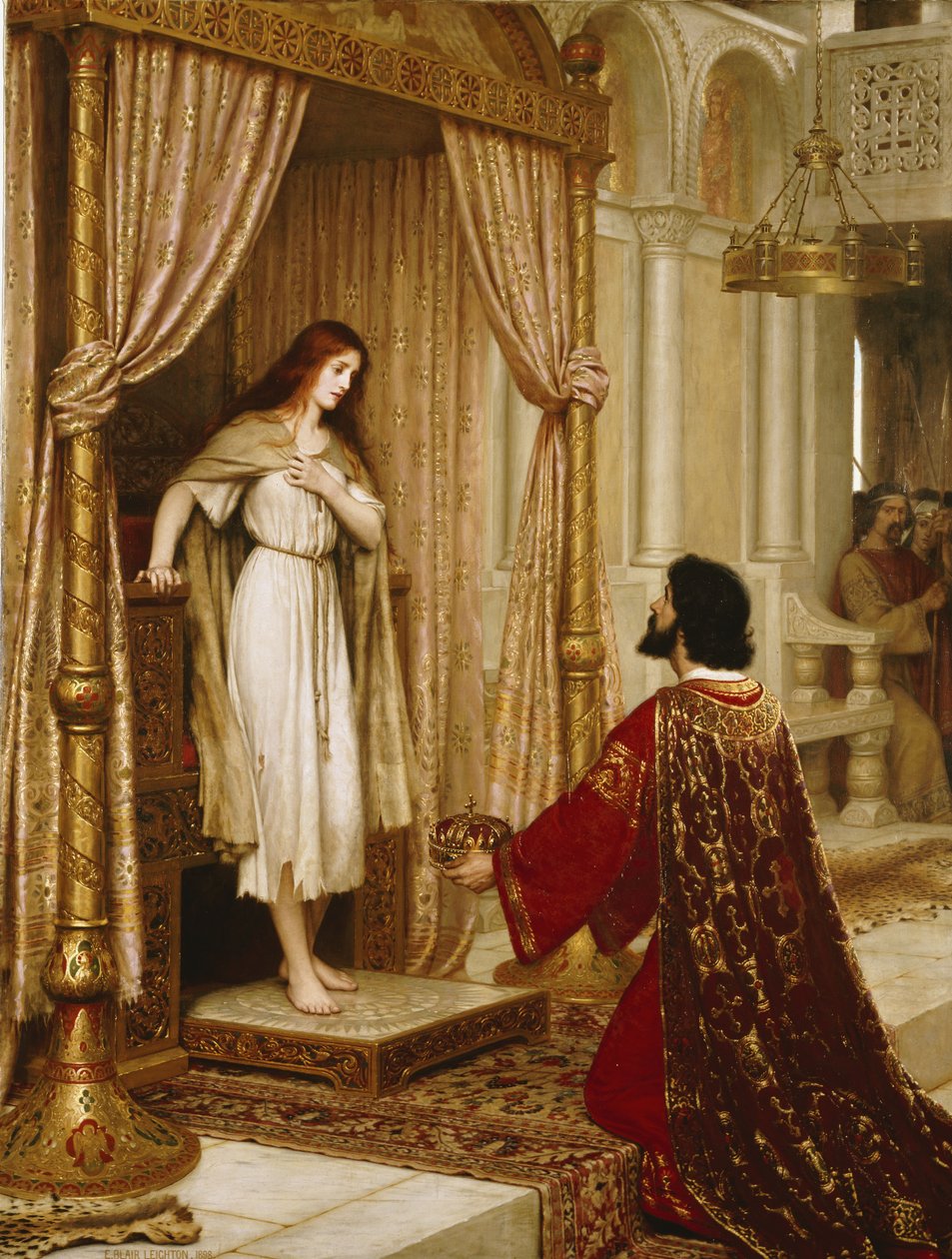 Um rei e uma mendiga, 1898 de Edmund Blair Leighton