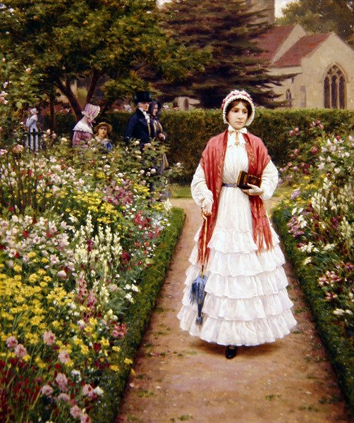 Depois do serviço de Edmund Blair Leighton
