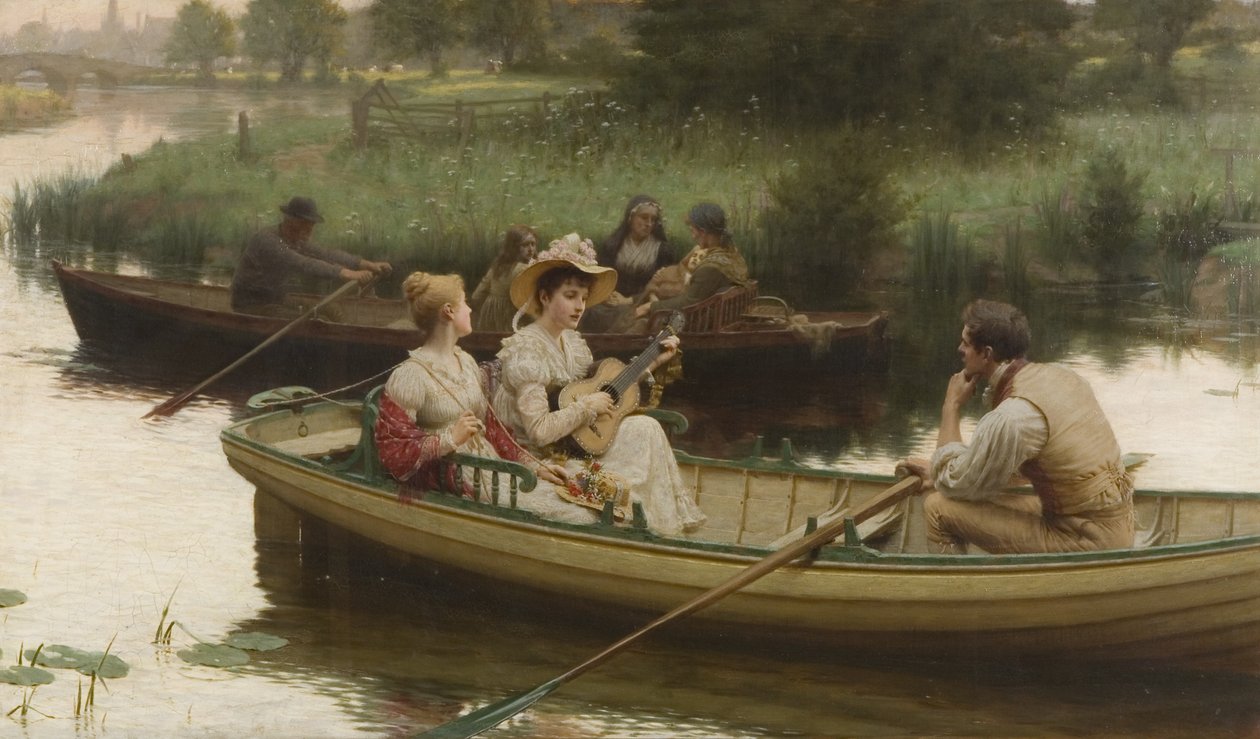 Tristeza e Canção (óleo sobre tela) de Edmund Blair Leighton