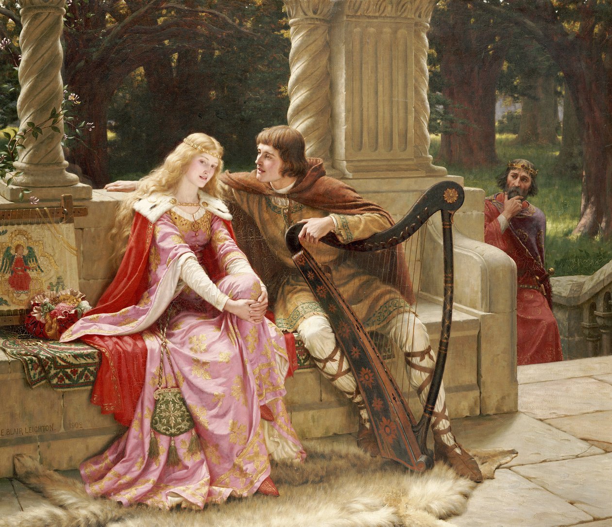 O fim da canção, 1902 de Edmund Blair Leighton