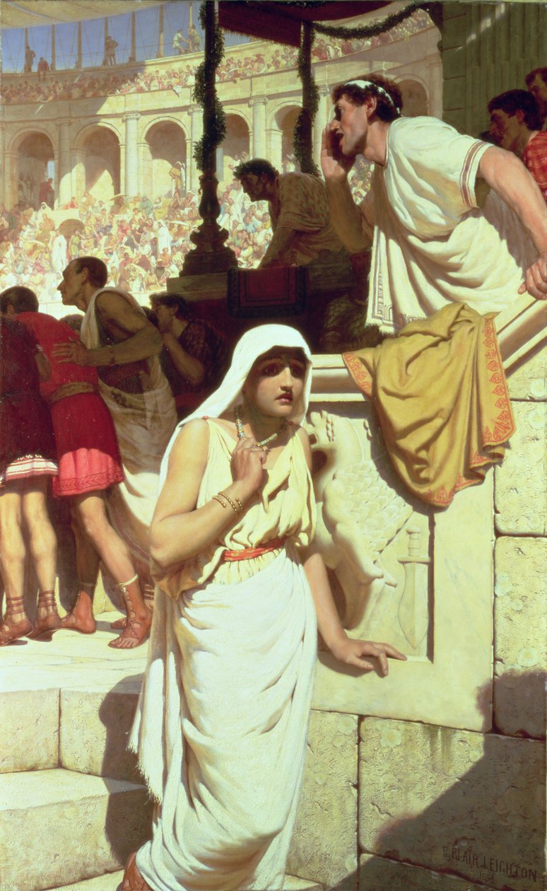 A esposa dos gladiadores, 1884 de Edmund Blair Leighton